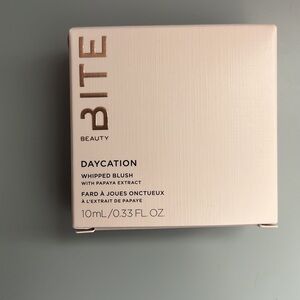 Lip Lab Bag and Bite Beauty Blush. Daycation Whipped Blush in Hibiscus Slush